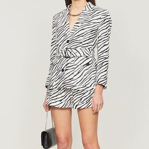 The Kooples Linen Zebra Blazer